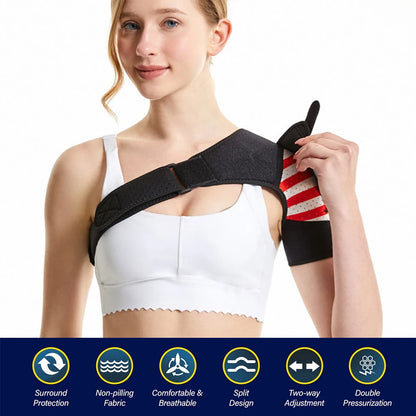 Shoulder Support Brace for Men Women, Adjustable Shoulder Brace for Torn Rotator Cuff, Tendonitis, Dislocation,AC Joint,Bursitis